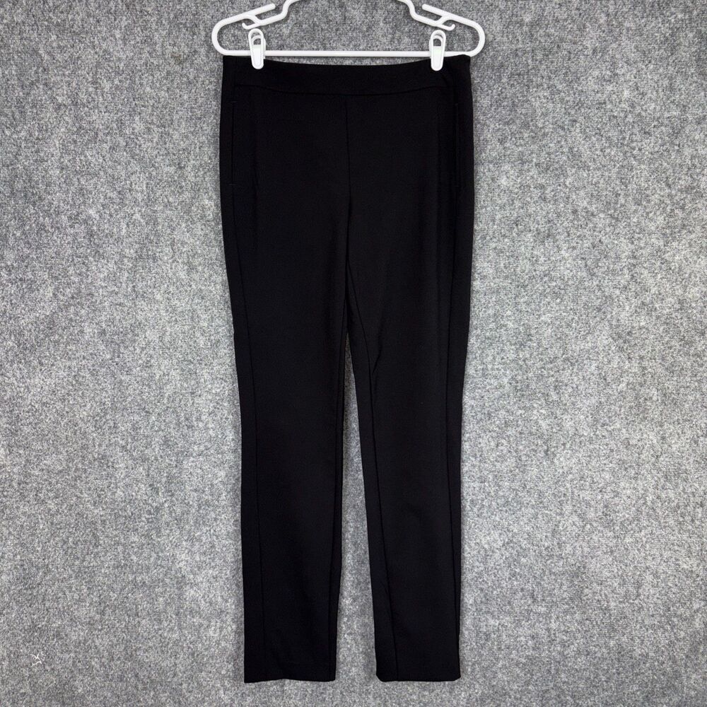 NYDJ Pants Womens Size 6 Black Ponte Skinny Dress Party Work